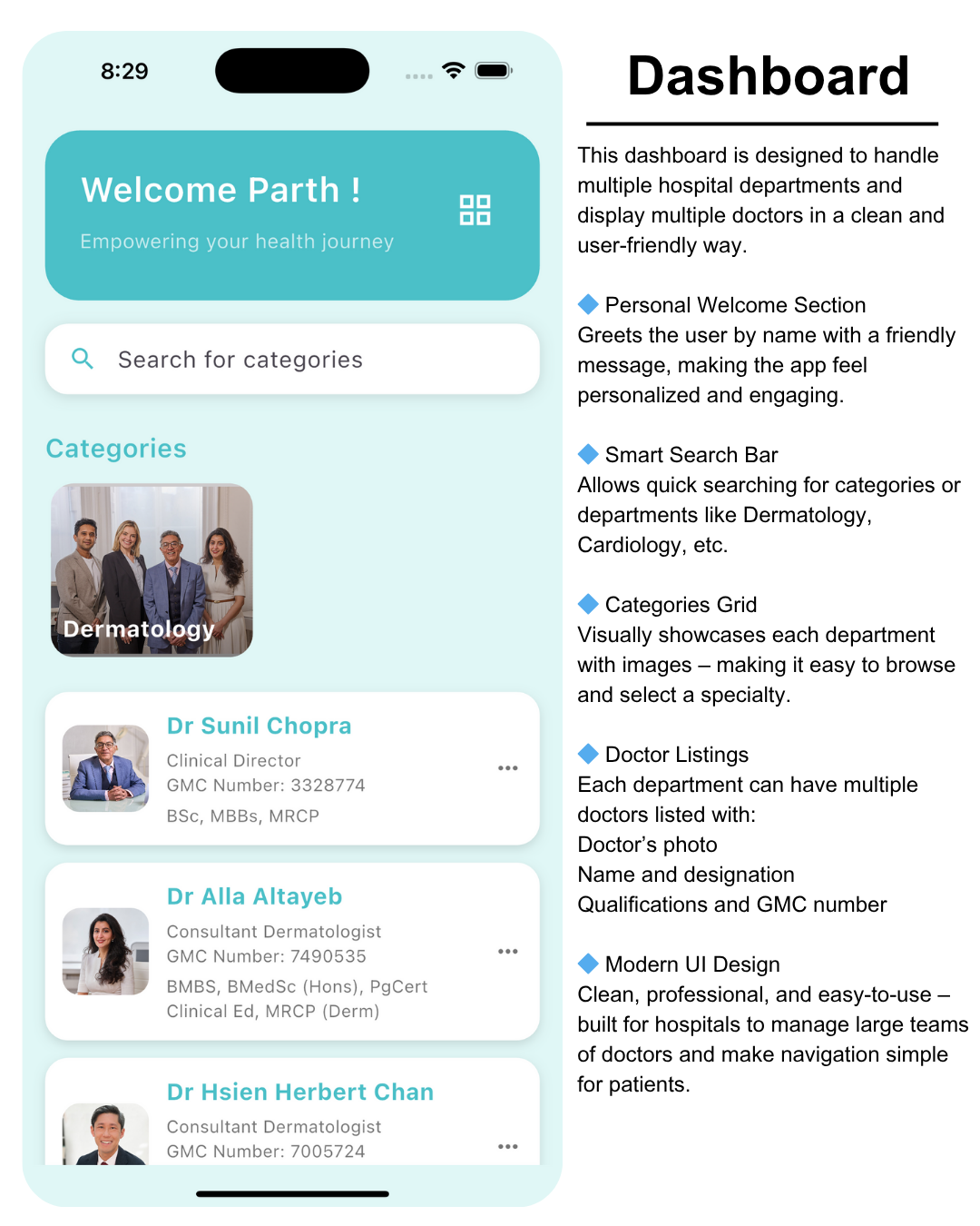 Hospital App Screenshot 1