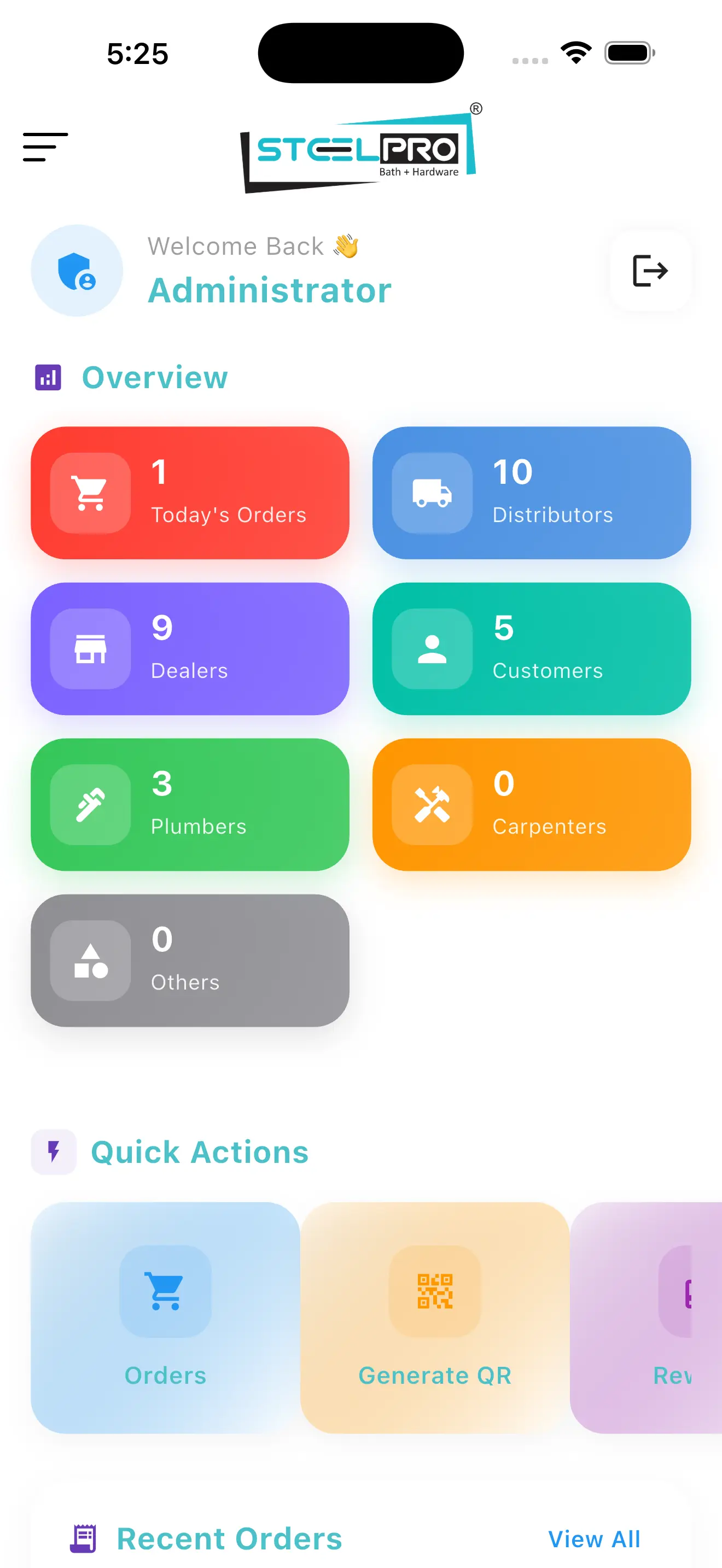 Custom business management mobile application