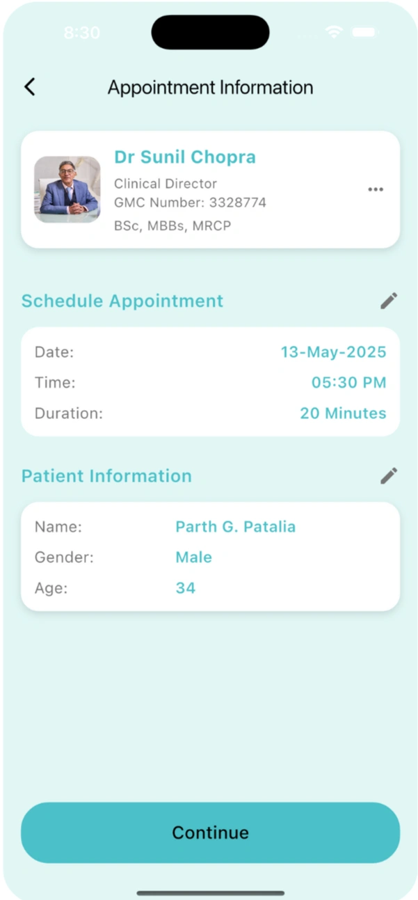 Healthcare mobile application