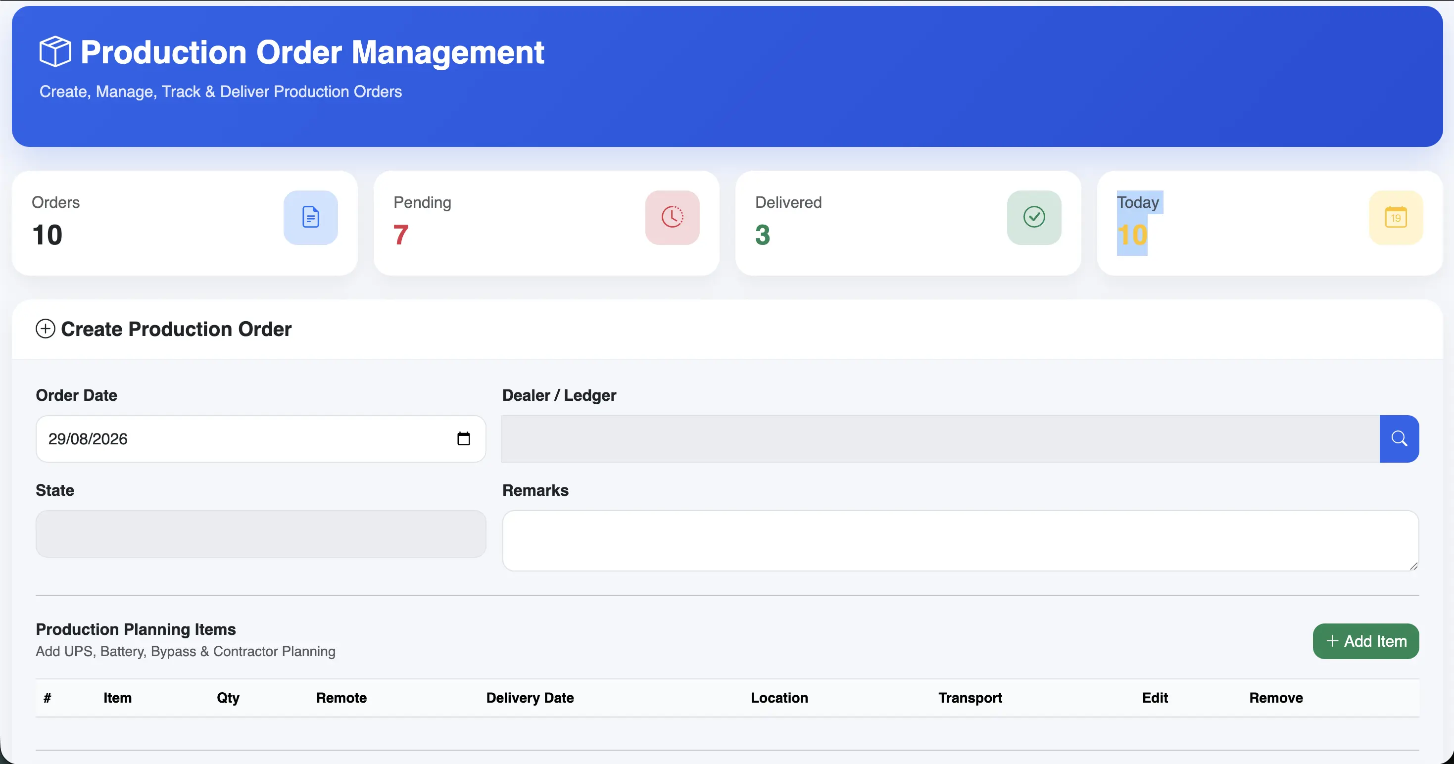 Custom admin panel developed by Krishna Software Solution